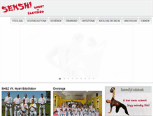 Tablet Screenshot of karate.senshi.hu